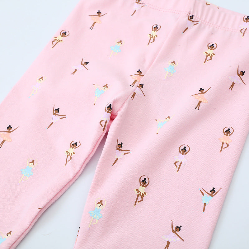 Mädchen Leggings mit bezauberndem Ballett-Motiv Echo Archiv