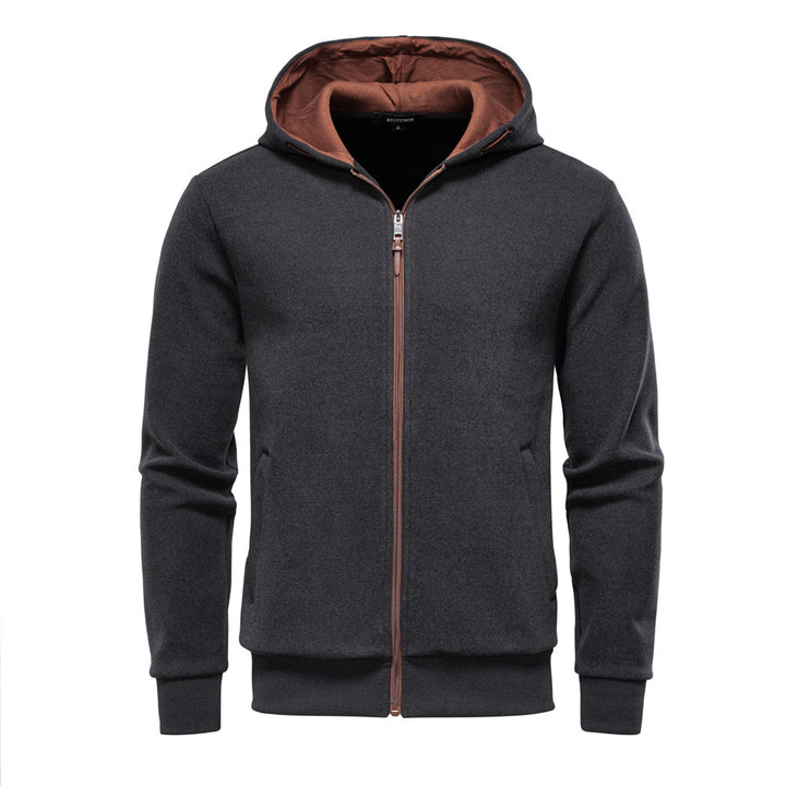 Herren funktionale Sweatjacke mit praktischer Kapuze und modernem Reißverschluss Echoarchiv