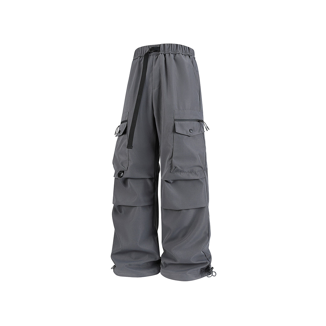 Herren Weite Utility-Cargohose mit Multifachtaschen, verstellbarem Saum und integriertem Gurt Echo Archiv