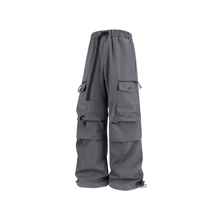 Herren Weite Utility-Cargohose mit Multifachtaschen, verstellbarem Saum und integriertem Gurt Echo Archiv