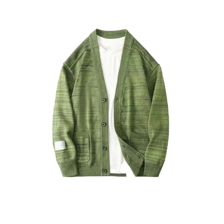 Herren lässiger Strickcardigan mit praktischen Taschen und modernem Schnitt Echoarchiv