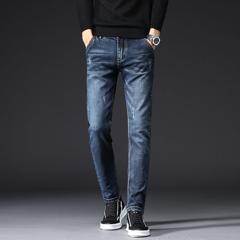 Herren Slim-Fit Jeans mit stylischen Destroyed-Details Echoarchiv
