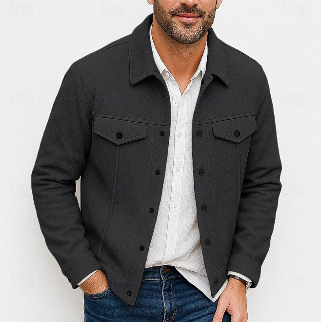 Herren stylische Utility-Jacke mit gepolsterten Taschen Echoarchiv