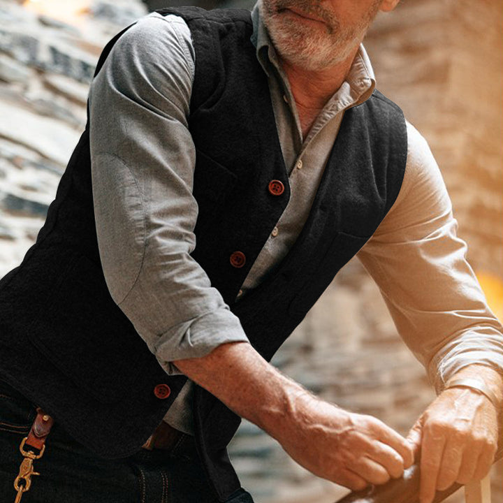 Herren elegante Weste mit knopffront Echoarchiv