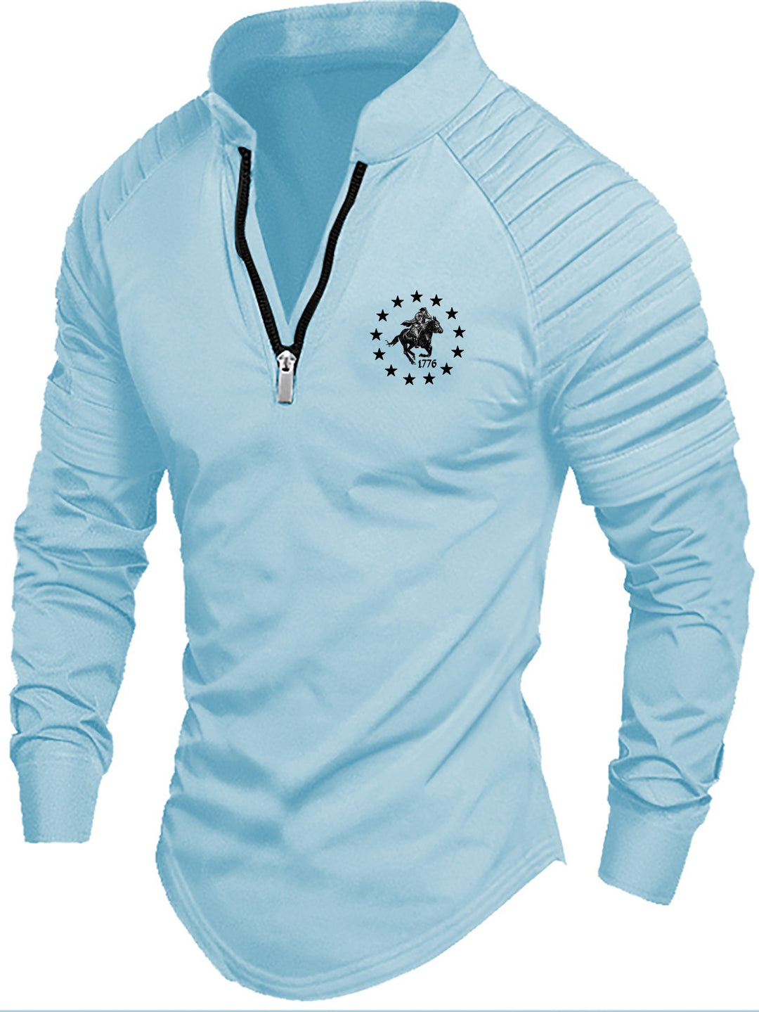 Herren Sportlicher Pullover mit halbem Reißverschluss Echoarchiv