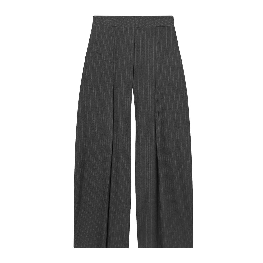 Damen weite Anzughose mit modischem Streifenmuster und eleganter Faltenlegung Echo Archiv