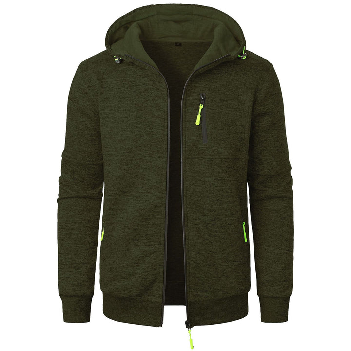 Herren Sportliche Kapuzenjacke mit innovativem Strukturdesign und praktischen Taschen Echoarchiv