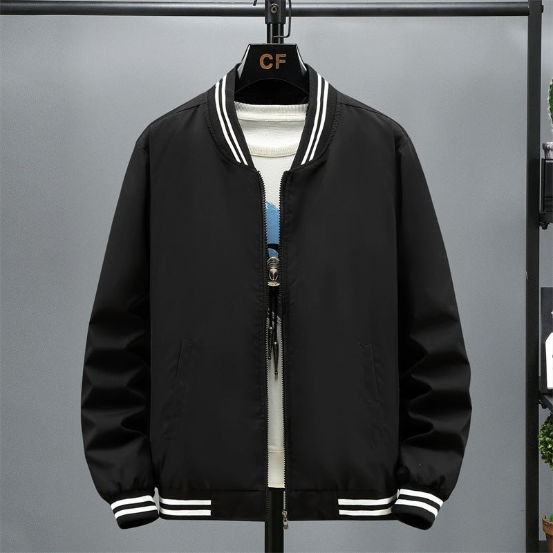 Herren Modische Bomberjacke mit Kontraststreifen Echo Archiv