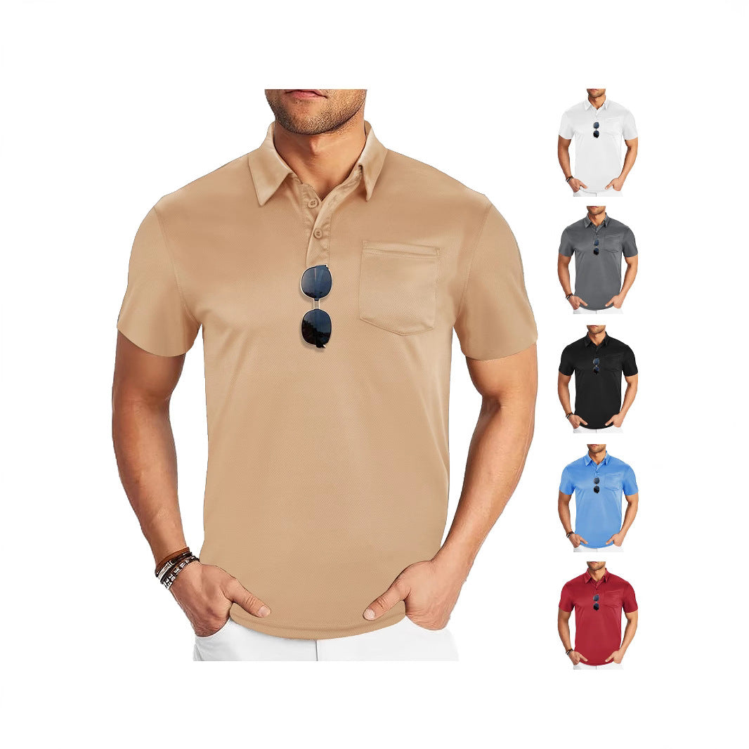 Herren nan funktionales Polohemd mit Brusttasche und atmungsaktiver Meshstruktur Echo Archiv