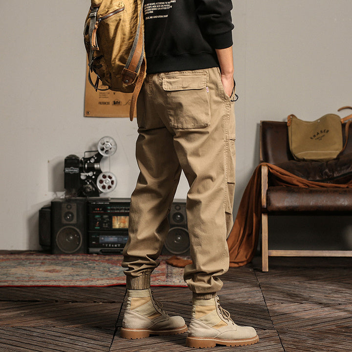 Herren Tapered-Cargojogger mit elastischem Komfortbund, Pattentaschen und Knöchelbündchen Echo Archiv