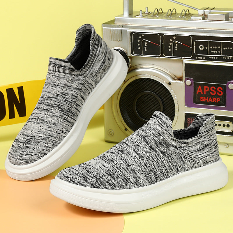 Unisex nahtloser Sock-Sneaker mit stoßdämpfender Wabenlaufsohle und atmungsaktivem Strickschaft – Norré