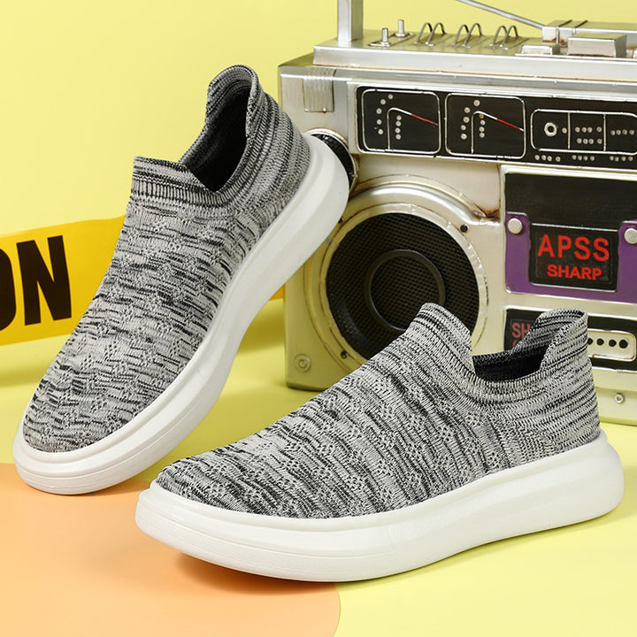 Unisex nahtloser Sock-Sneaker mit stoßdämpfender Wabenlaufsohle und atmungsaktivem Strickschaft – Norré