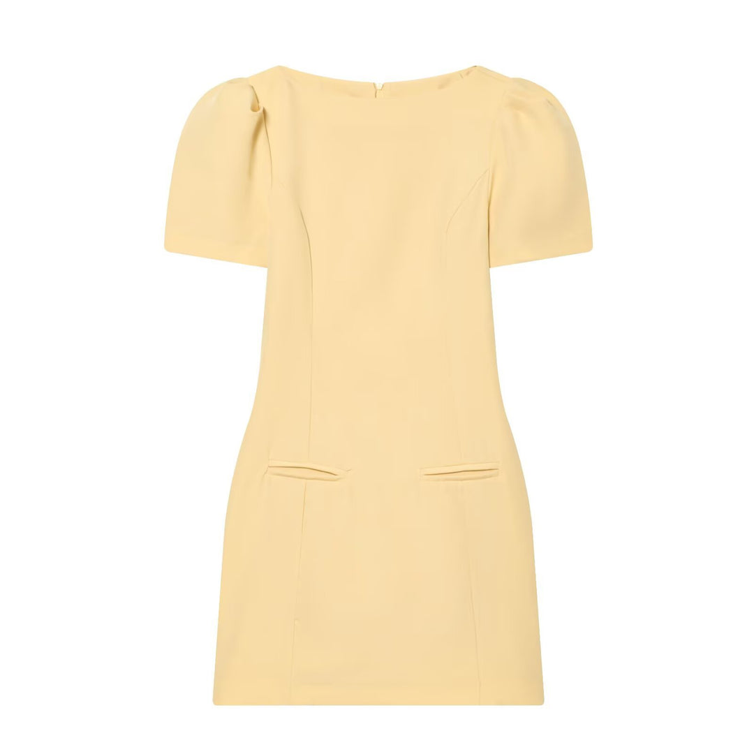 Damenkleid mit Puffärmeln und tailliertem Schnitt Echo Archiv