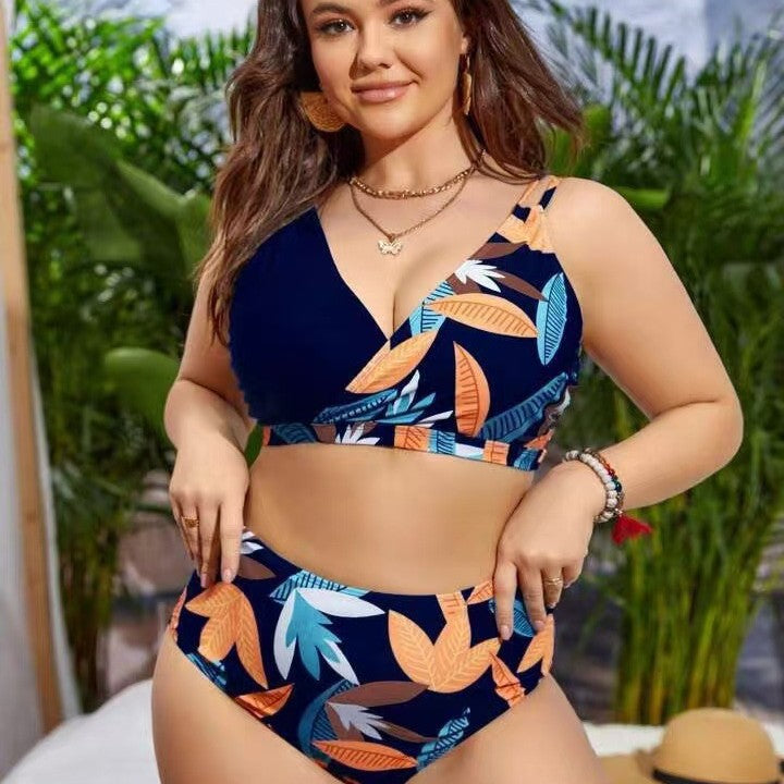 Damen Bikini-Set mit elegantem V-Design und hohem Taillenbund Echo Archiv