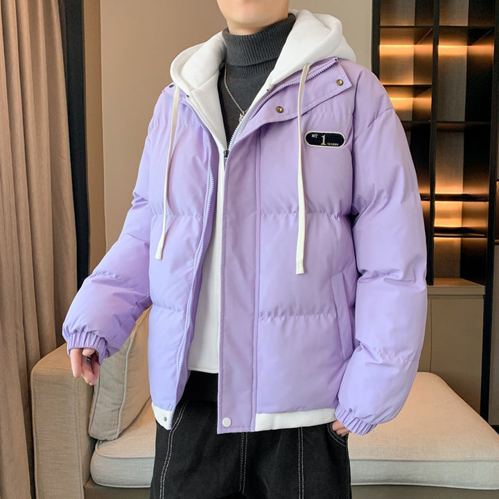 Herren Winterjacke mit Kapuze und dickem Futter Echoarchiv