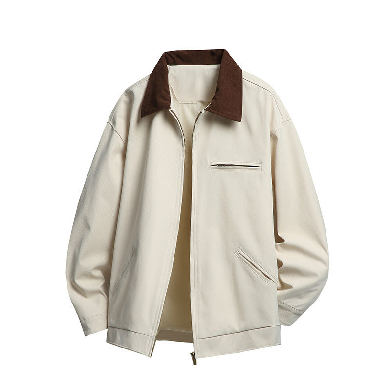 Herren Modische Übergangsjacke mit hohen Kragen und praktischen Taschen Echo Archiv