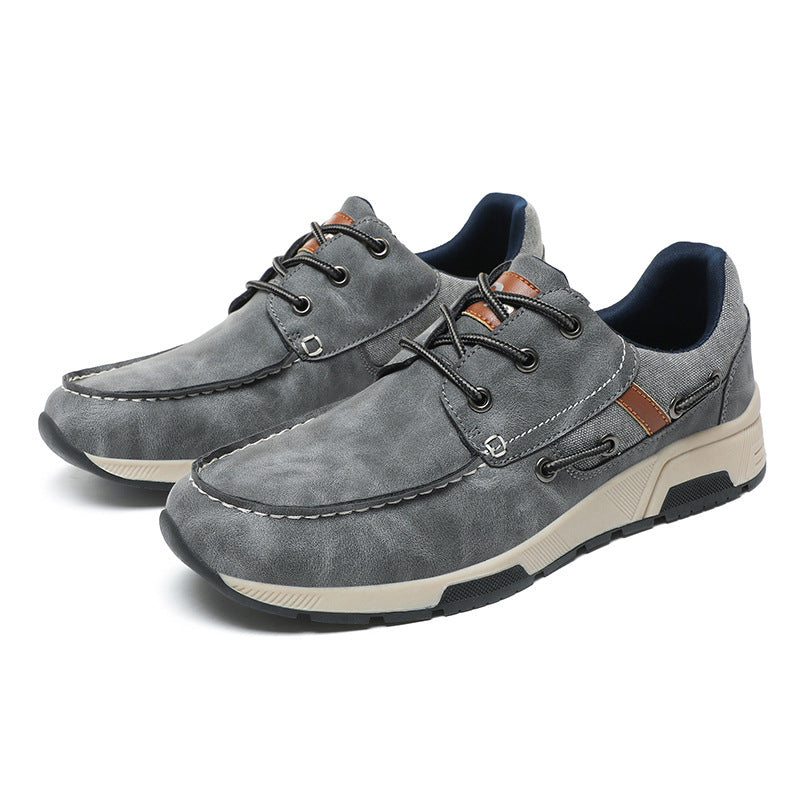 Herren nan Mokassin-inspirierter City-Sneaker mit profiliertem Gummisohlenprofil und gepolstertem Fersenkragen Echo Archiv