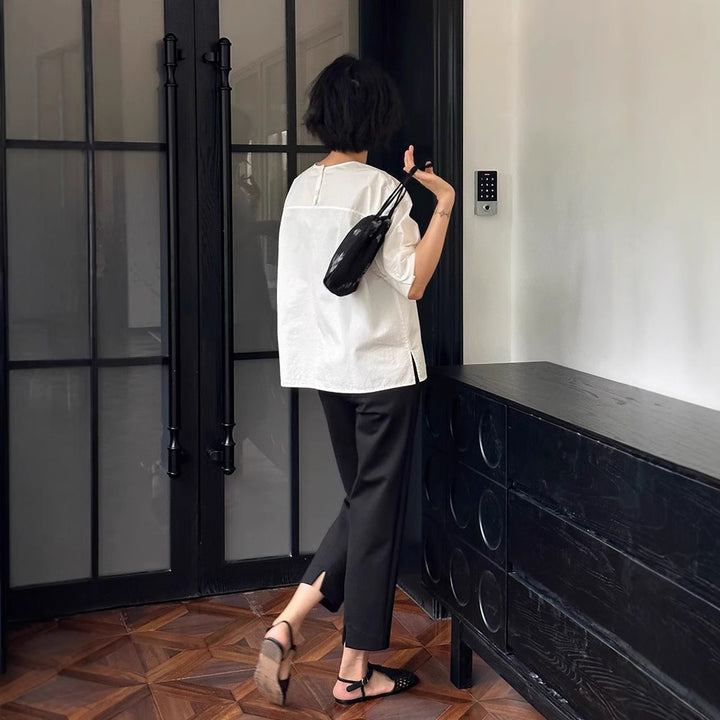Damen elegante Culotte mit modischem Schlitz Echoarchiv