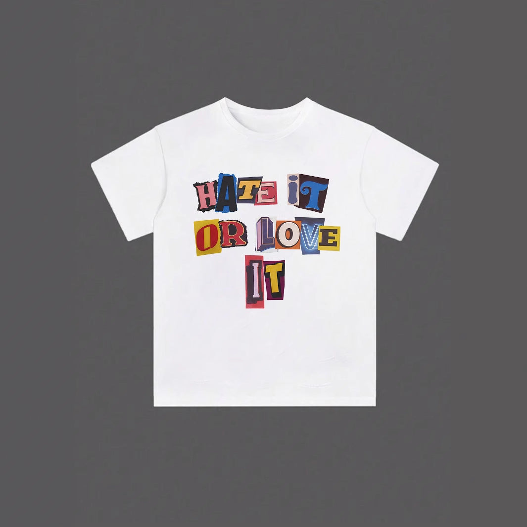 Damen T-Shirt mit auffälligem Schriftzug und lockerer Passform Echo Archiv