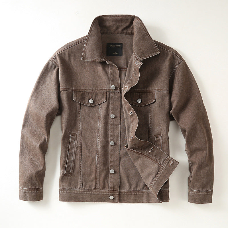 Herren Jeansjacke mit klassischem Schnitt und leichtem Vintage-Wash Echoarchiv