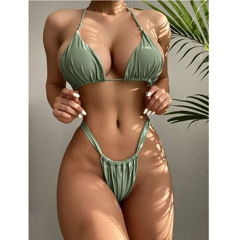 Damen Triangel-Bikini mit hohem Beinausschnitt Echo Archiv