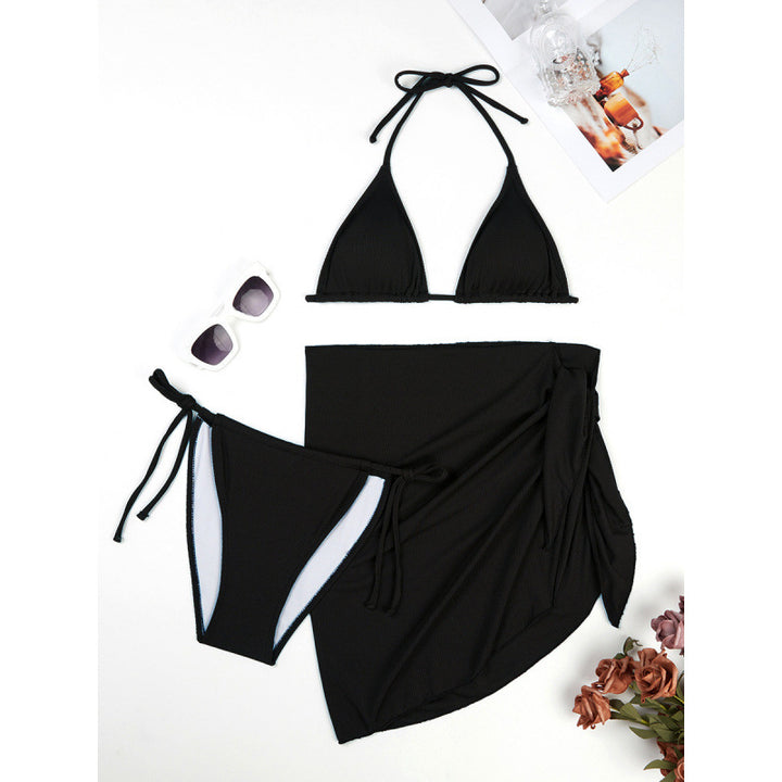 Damen Triangel-Bikini-Set mit elegantem Wickelrock und verstellbaren Trägern Echo Archiv