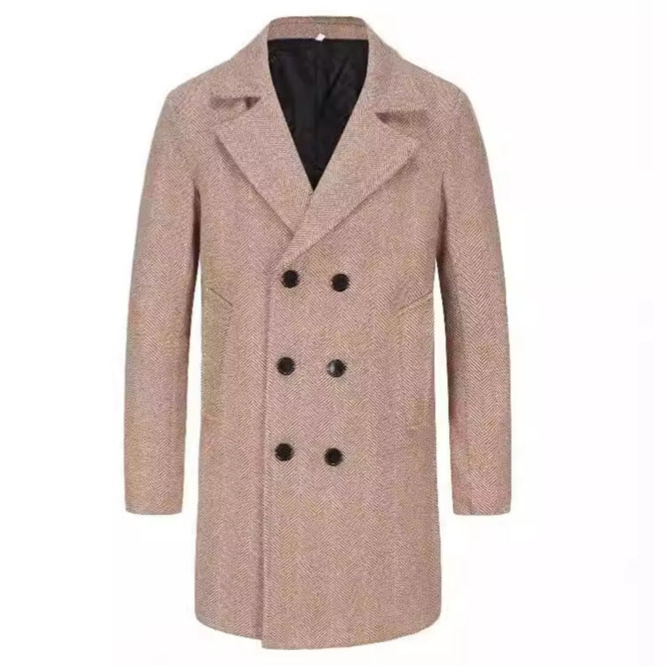 Herren eleganter Woll-Trenchcoat Echoarchiv