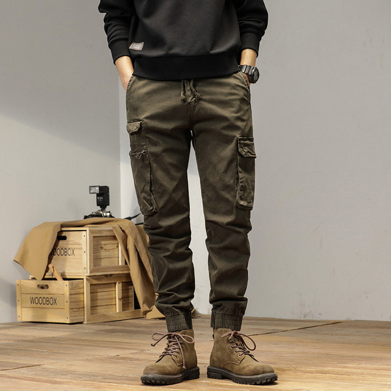 Herren Tapered-Cargo-Jogger aus robustem Canvas mit Utility-Taschen und Elastikbündchen Echo Archiv