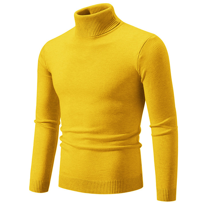 Herren nan Slim-Fit Rollkragenpullover aus Feinstrick mit geripptem Stehkragen und elastischem Bund Echo Archiv