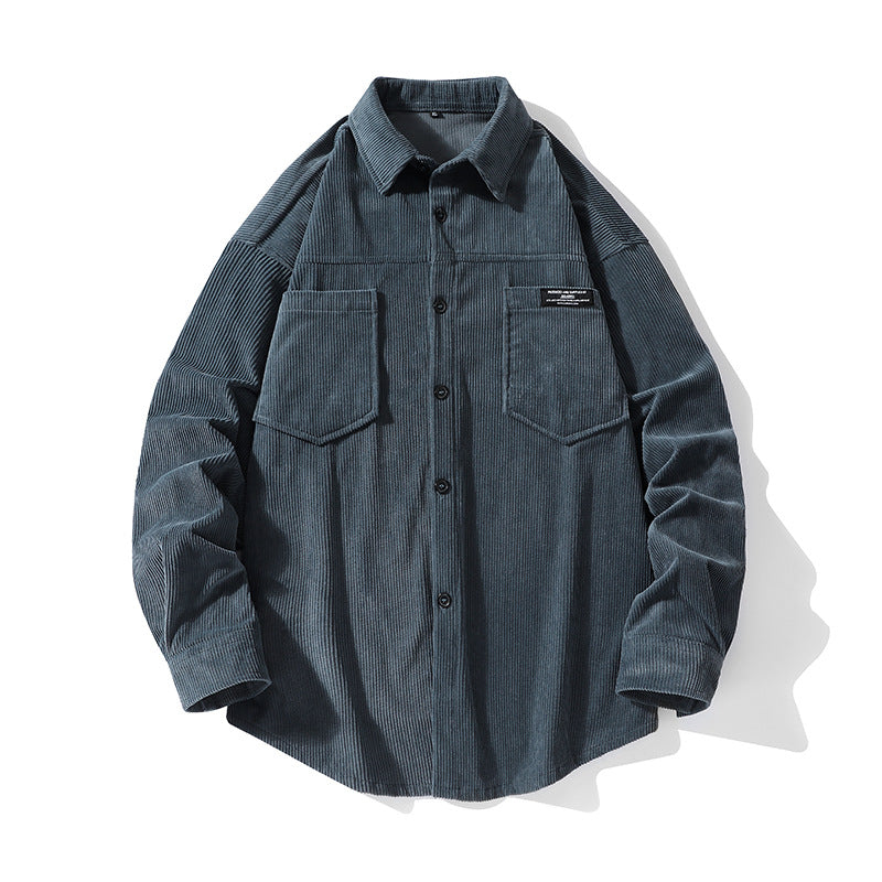 Herren Cordhemdjacke mit zwei Brusttaschen Echoarchiv