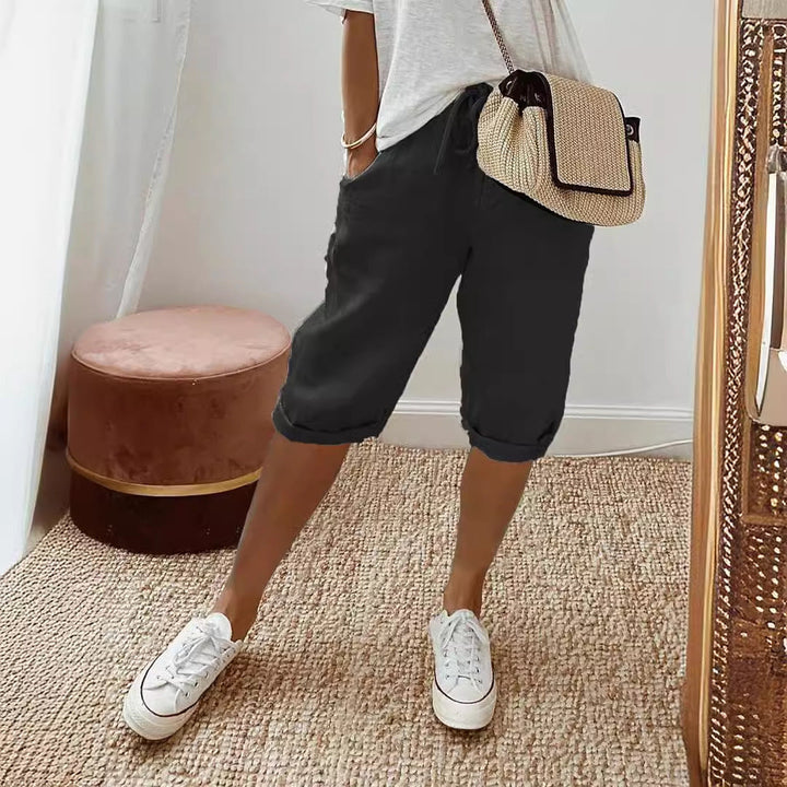 Damen Luftige Leinen Shorts Echoarchiv