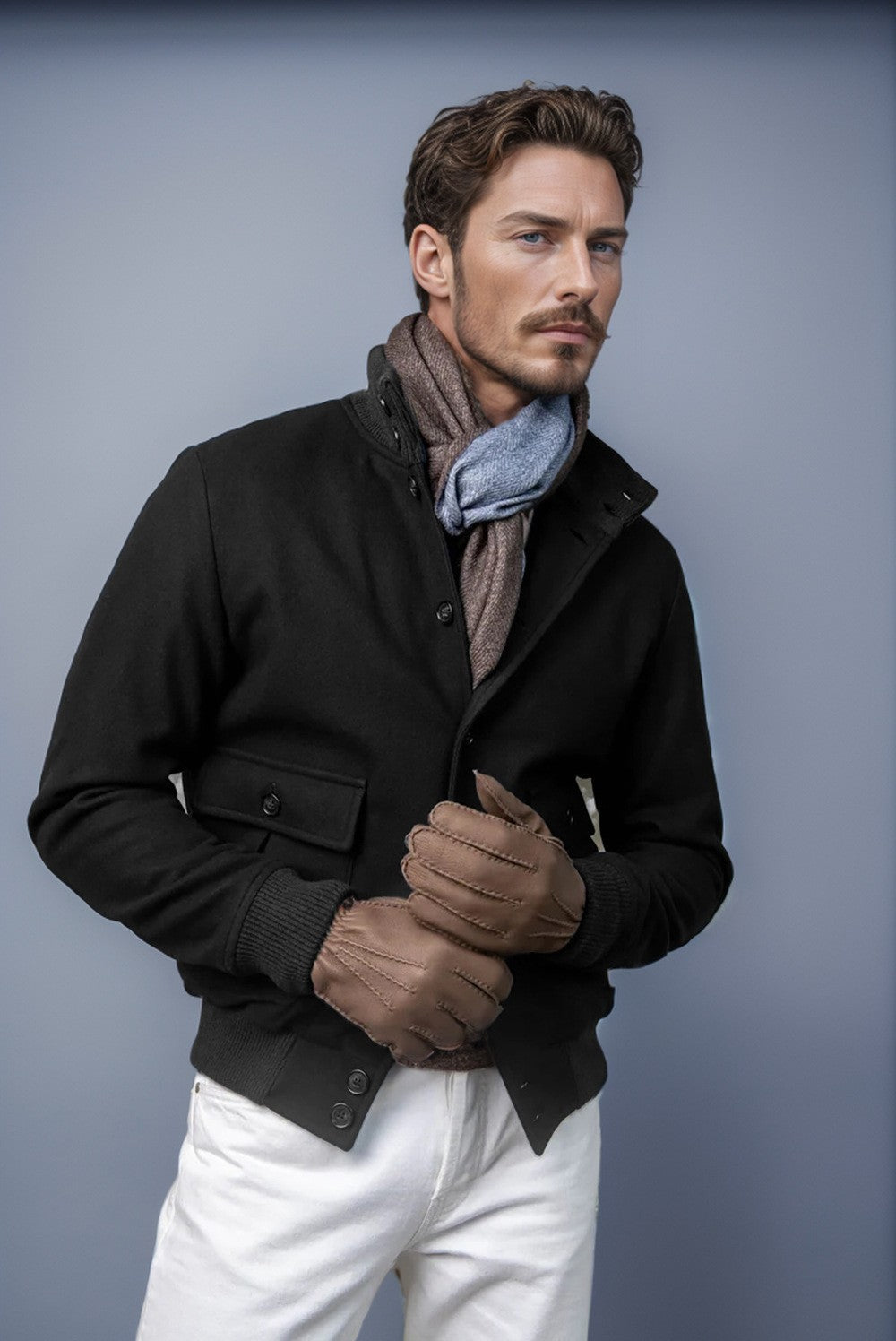 Herren modische Jacke mit praktischen Taschen und sportlichem Schnitt Echoarchiv