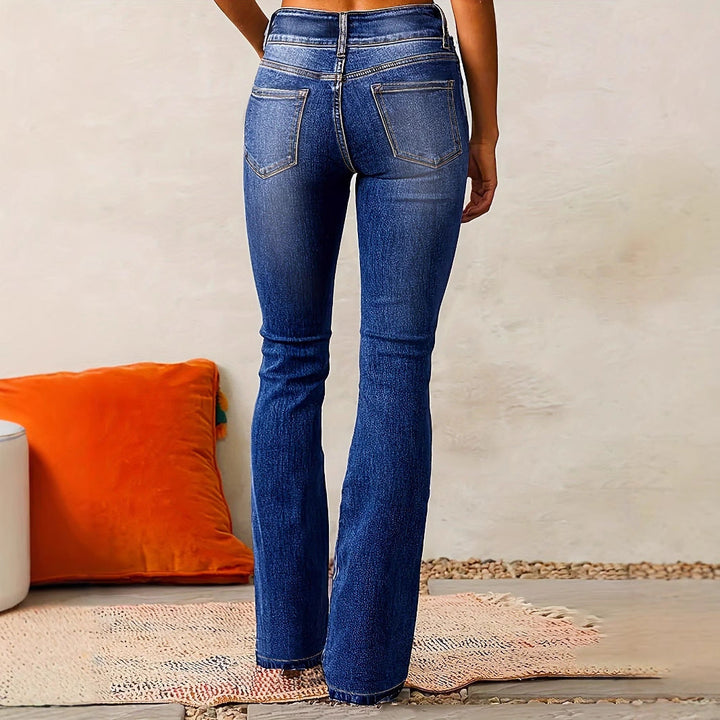 Damen Hochtaillierte Bootcut JEchoarchivns Echoarchiv