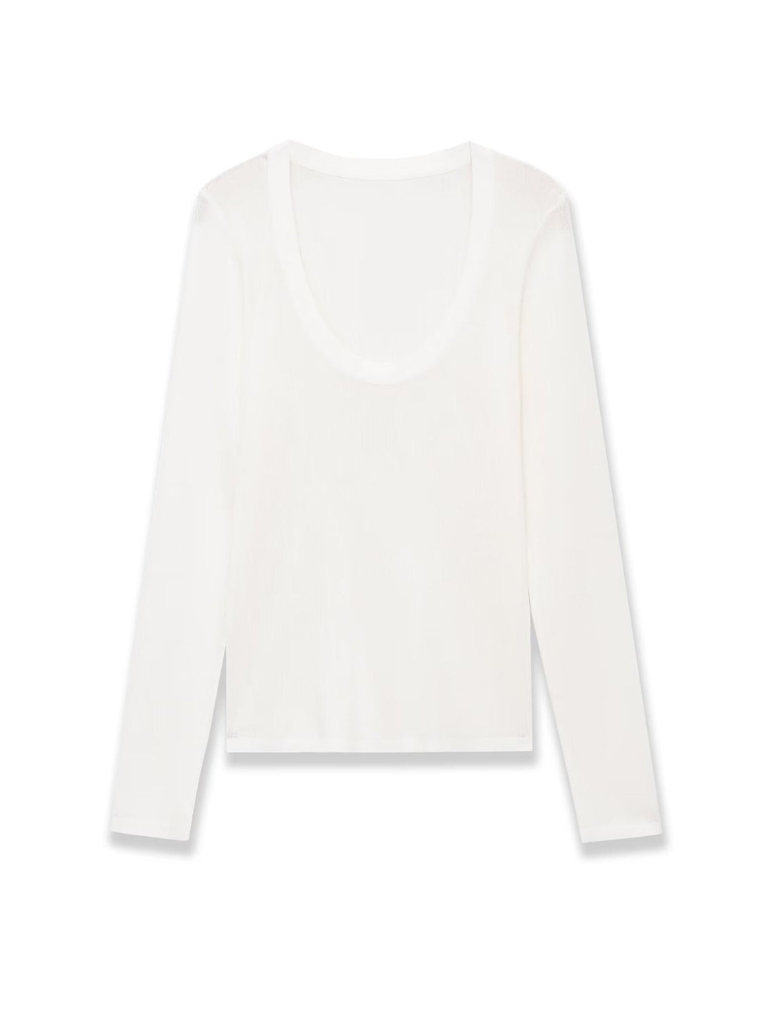 Damen Feinstrick-Pullover mit tiefem U-Ausschnitt und schmaler Silhouette Echoarchiv