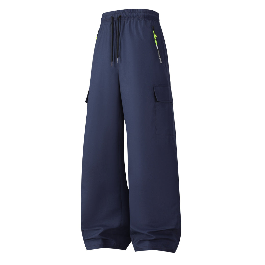 Herren Weite Utility-Cargo-Shorts mit elastischem Bund, Kordelzug & Reißverschlusstaschen Echo Archiv