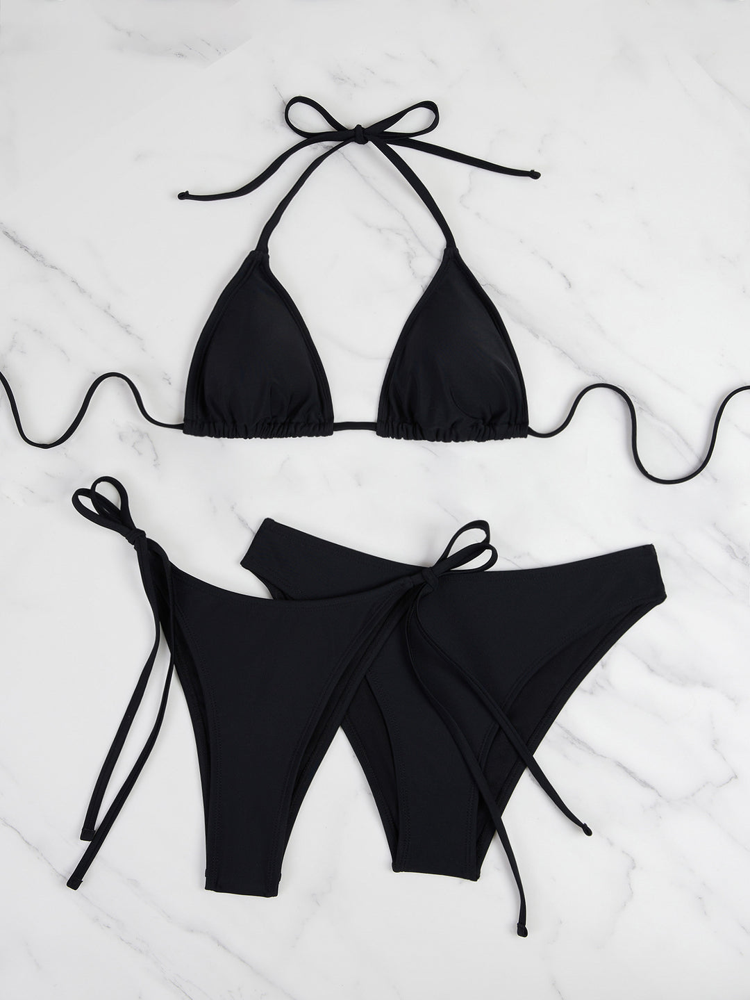 Damen Triangel-Bikini mit anpassbaren Bändern und hohen Beinausschnitten Echo Archiv