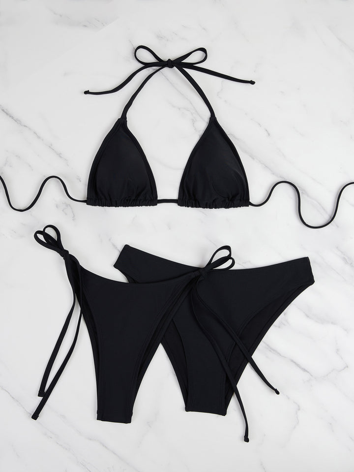 Damen Triangel-Bikini mit anpassbaren Bändern und hohen Beinausschnitten Echo Archiv