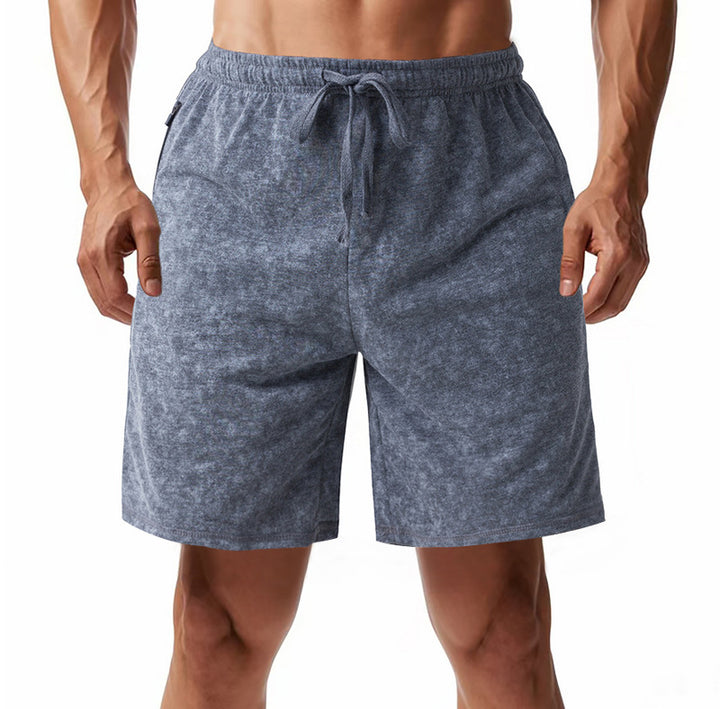 Herren bequeme Freizeit-Shorts aus sanftem Stoff mit verstellbarem Kordelzug Echoarchiv