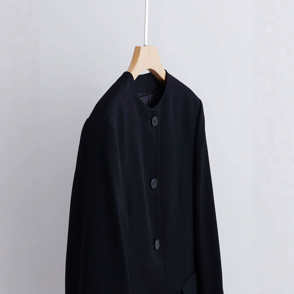 Damen Modischer Blazer mit einfachem Kragen Echoarchiv