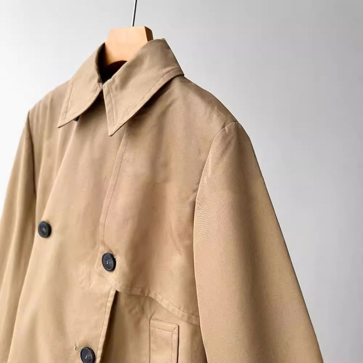 Damen Modische und modifizierbare Trenchjacke Echoarchiv