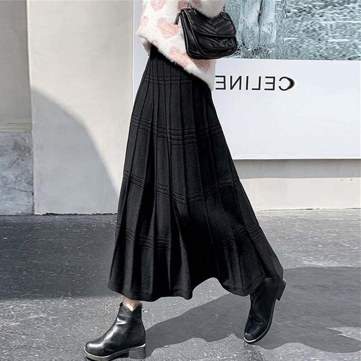 Damen Eleganter Strick-Maxirock Echo Archiv