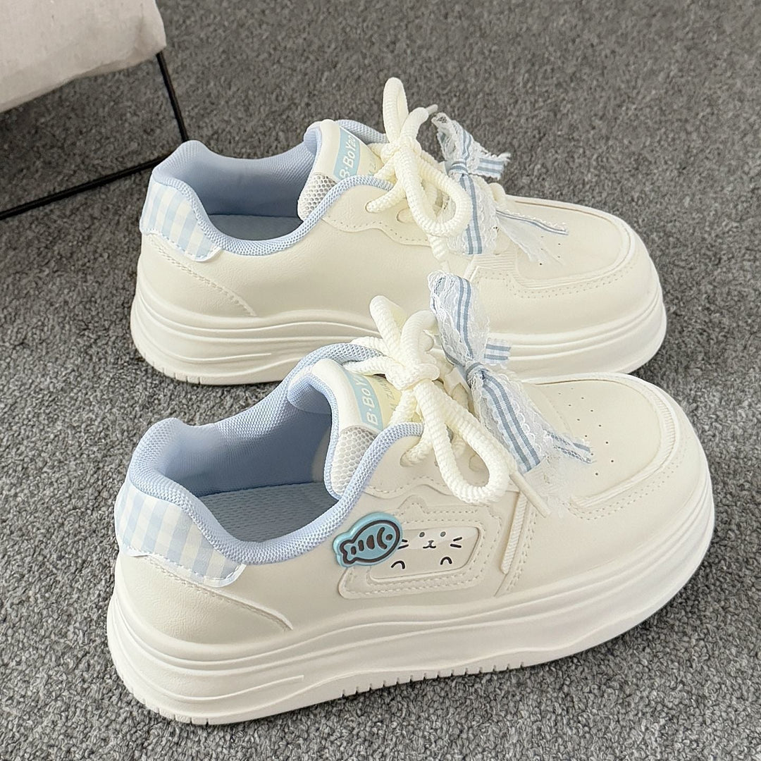 Damen Sportliche Sneakers mit verspieltem Katzenmotiv und bequemer Dämpfung Echo Archiv