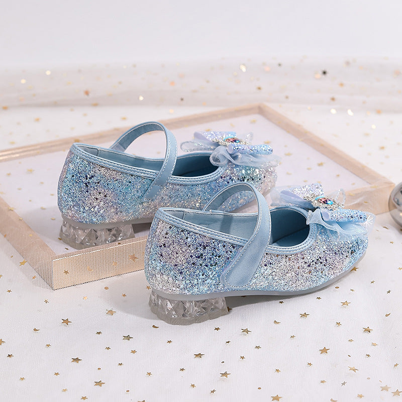 Damen Glitzernde Ballerinas mit Schleife Echo Archiv