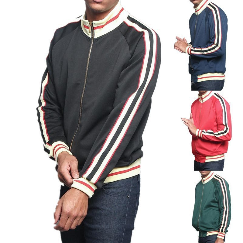 Herren Sportliche Sweatjacke mit kontrastierenden Farbakzenten und hochwertigem Reißverschluss Echoarchiv