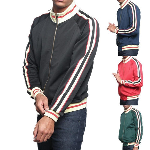Herren Sportliche Sweatjacke mit kontrastierenden Farbakzenten und hochwertigem Reißverschluss Echoarchiv