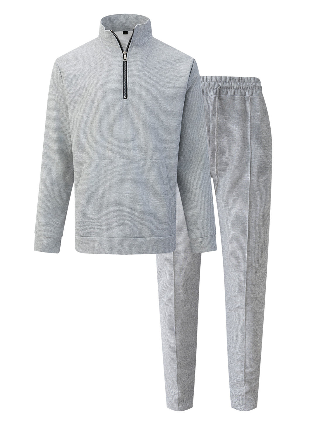 Herren Sportlicher Pullover mit Reißverschluss und bequemen Jogginghosen Echoarchiv