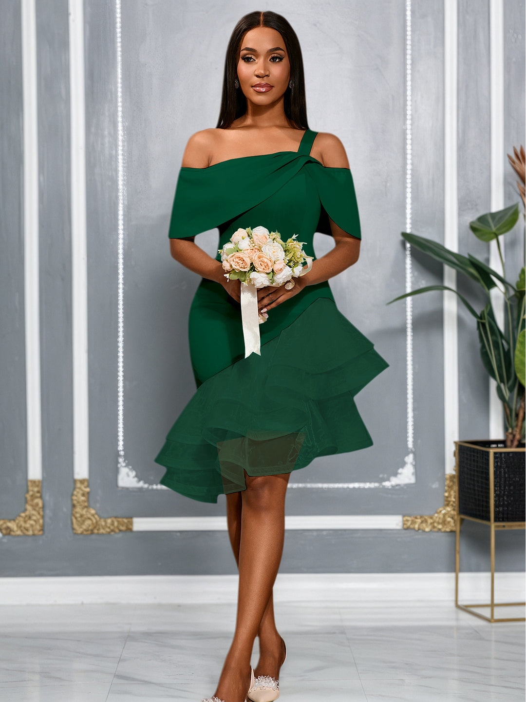 Damen Festliches Wickelkleid Echo Archiv