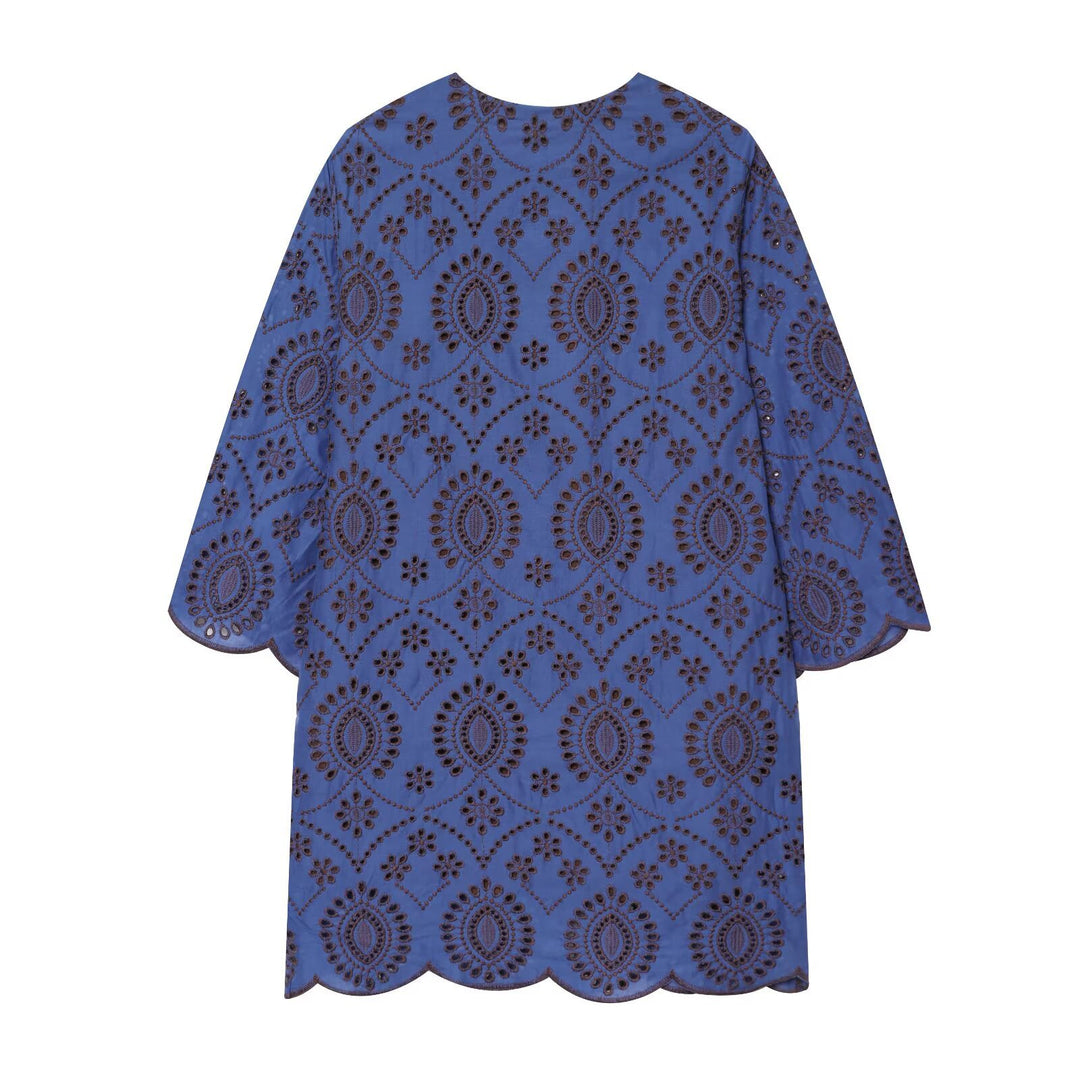 Damen Bestickte Broderie-Anglaise Tunika mit Ajour-Details Echo Archiv