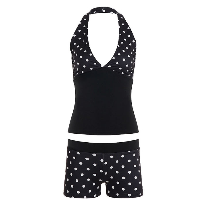 Damen-Set aus Top und Shorts mit Polka-Dots Echo Archiv