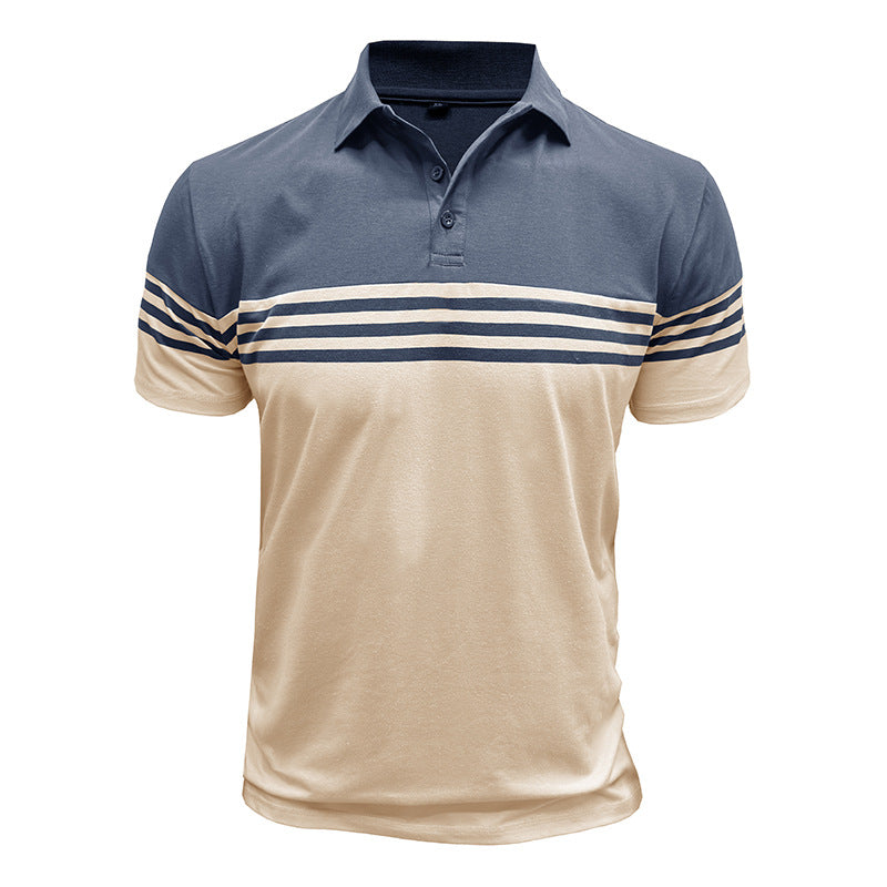 Herren Poloshirt mit modernem Streifendetail Echoarchiv